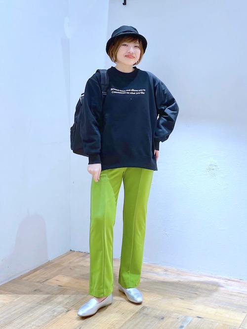 Wish for ever リアルツリーワークパンツ パッチワーク風デニムワイドパンツ （デニムパンツ