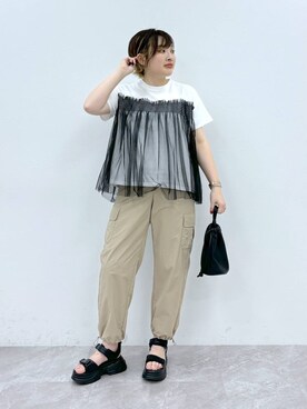 yasuno.【GLOBALWORK】さん（レディース・162cm）の夏コーディネート