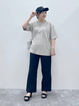 「アイテム（帽子）」を使った、yasuno.【GLOBALWORK】さん（レディース・162cm・30代）の夏コーディネート