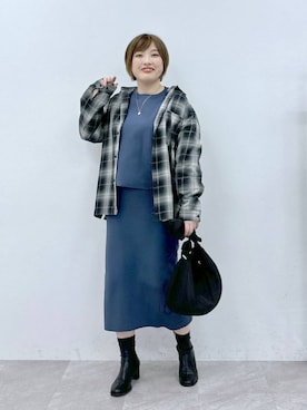「アイテム（ワンピース/ドレス）」を使った、yasuno.【GLOBALWORK】さん（レディース・162cm・30代）の秋コーディネート