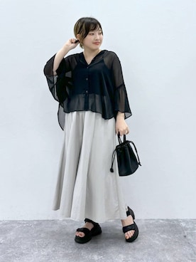 yasuno.【GLOBALWORK】さん（レディース・162cm）の夏コーディネート