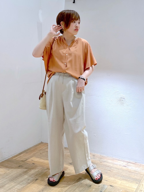 セール】お手入れらくらくリネンイージーパンツ/181934（その他パンツ