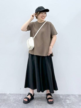 「アイテム（帽子）」を使った、yasuno.【GLOBALWORK】さん（レディース・162cm・30代）の夏コーディネート