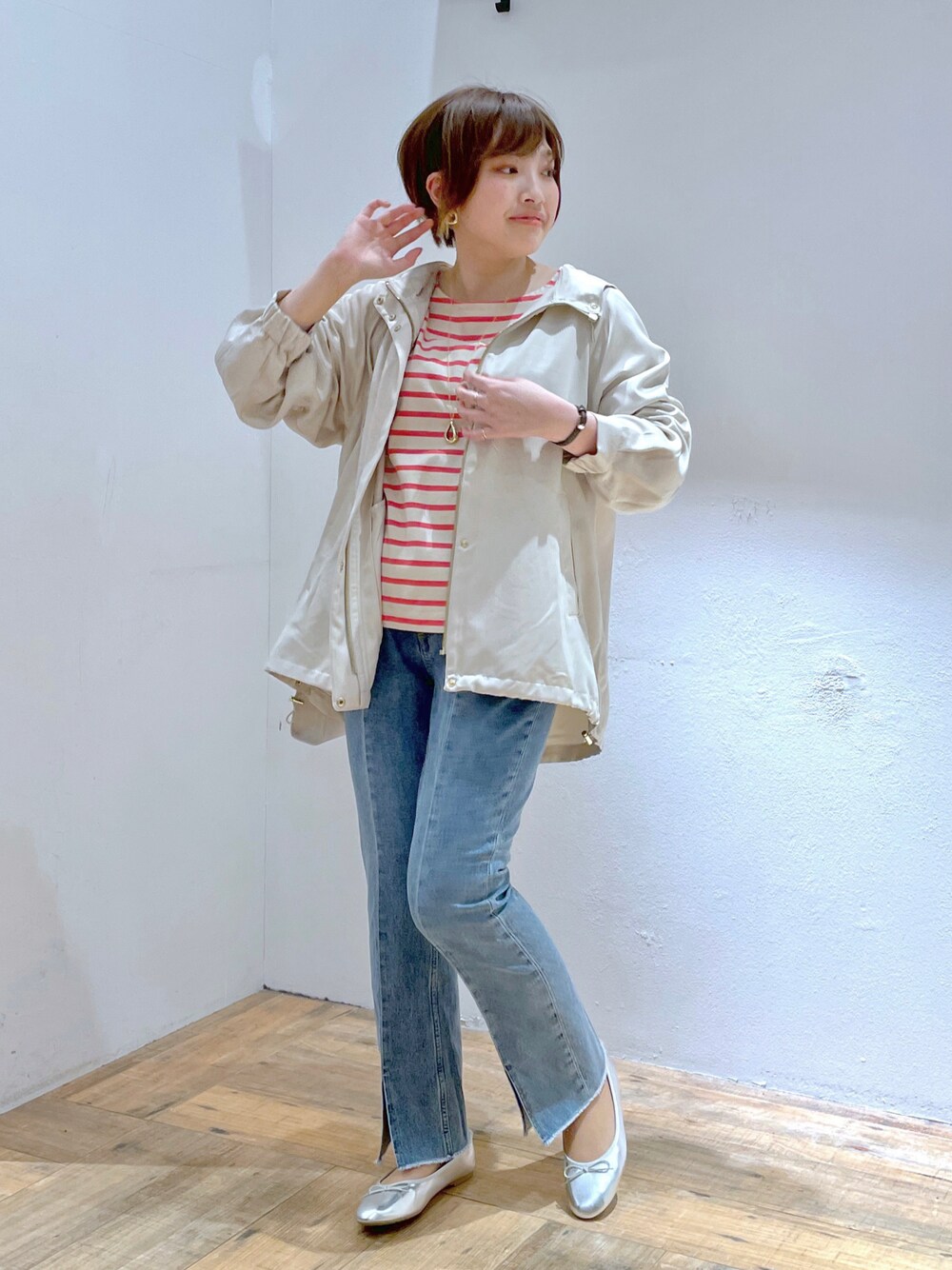 撥水ボリュームマンパ/163788を使った人気ファッションコーディネート