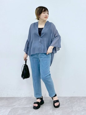 yasuno.【GLOBALWORK】さん（レディース・162cm）の夏コーディネート