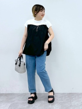 yasuno.【GLOBALWORK】さん（レディース・162cm）の夏コーディネート