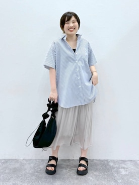 yasuno.【GLOBALWORK】さん（レディース・162cm）の夏コーディネート