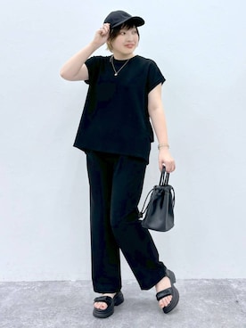 「アイテム（帽子）」を使った、yasuno.【GLOBALWORK】さん（レディース・162cm・30代）の夏コーディネート