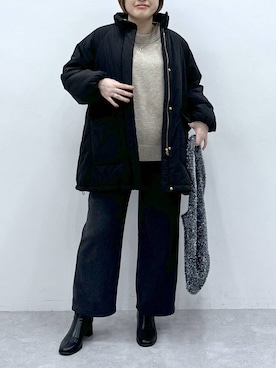 「アイテム（ジャケット/アウター）」を使った、yasuno.【GLOBALWORK】さん（レディース・162cm・30代）の冬コーディネート