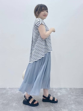 yasuno.【GLOBALWORK】さん（レディース・162cm）の夏コーディネート
