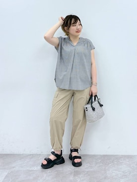 yasuno.【GLOBALWORK】さん（レディース・162cm）の夏コーディネート