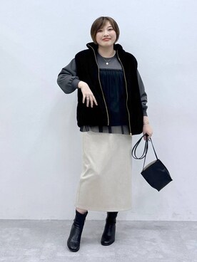 yasuno.【GLOBALWORK】さん(レディース・162cm)の冬コーディネート