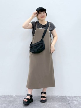 「アイテム（帽子）」を使った、yasuno.【GLOBALWORK】さん（レディース・162cm・30代）の夏コーディネート