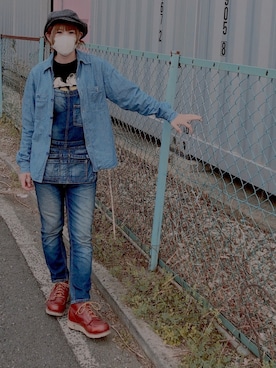「SUGAR CANE（シュガーケーン）のアイテム」を使った、がゆさん（レディース・153cm）の春コーディネート