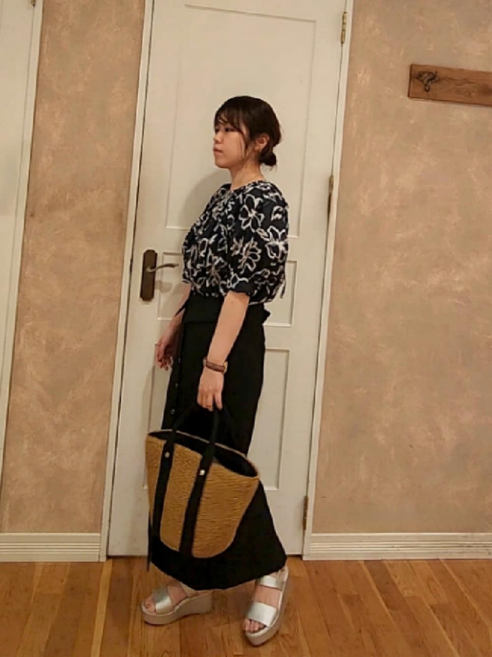 Te chichi（テチチ）の「綿ローンアフリカンフラワープリント