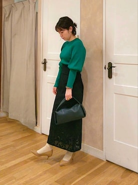 「Te chichi CLASSIC（テチチクラシック）のアイテム（トップス）」を使った、みかさん（レディース・155cm）の春コーディネート