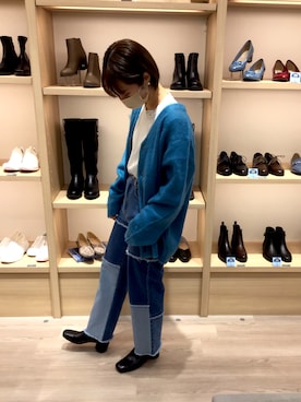 「ORiental TRaffic（オリエンタルトラフィック）のアイテム（ブーツ）」を使った、numazuさん（レディース・160cm）の秋コーディネート