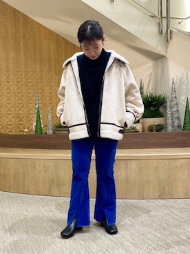 「AS KNOW AS PINKY（アズノゥアズピンキー）のアイテム」を使った、yukinoさん（レディース・157cm）の秋コーディネート