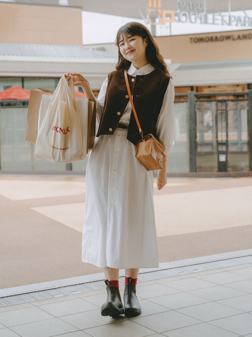 「THE SHINZONE(ザ シンゾーン)のTHE SHINZONE SLENDER LEATHER BELT 15AMSIT55(ベルト)」を使った、おはなさん(レディース・168cm)の秋コーディネート