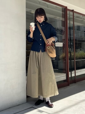 「アイテム（ドレスシューズ）」を使った、おはなさん（レディース・168cm）の秋コーディネート
