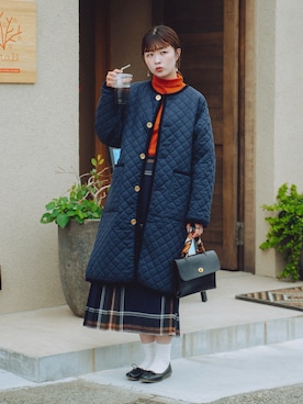 「アイテム（バレエシューズ）」を使った、おはなさん（レディース・168cm）の秋コーディネート