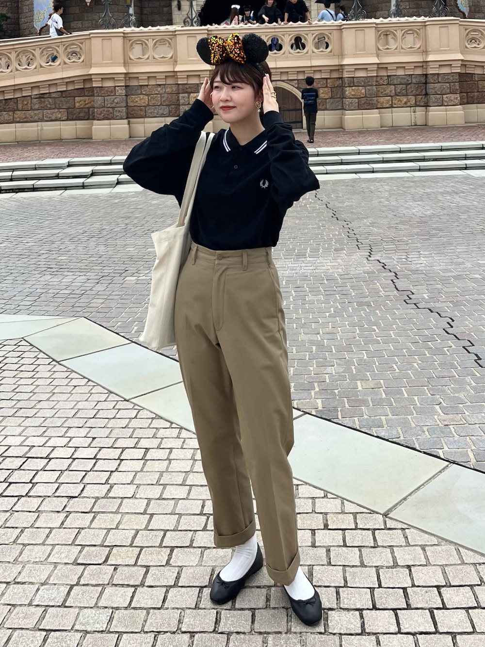 フレッドペリー ラベンダー ポロシャツ 長袖 ポーカーズつかさ着用 The