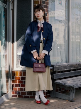 「アイテム（その他アウター）」を使った、おはなさん（レディース・168cm）の秋コーディネート