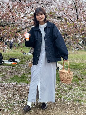 「アイテム（ドレスシューズ）」を使った、おはなさん（レディース・168cm）の春コーディネート