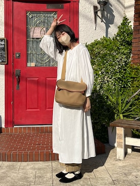 「ごきげんウィーク」｜「アイテム（バレエシューズ）」を使った、おはなさん（レディース・168cm）の春コーディネート