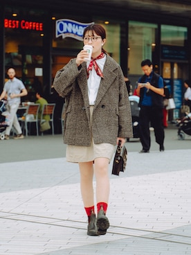 「アイテム（レッグウェア）」を使った、おはなさん（レディース・168cm）の秋コーディネート