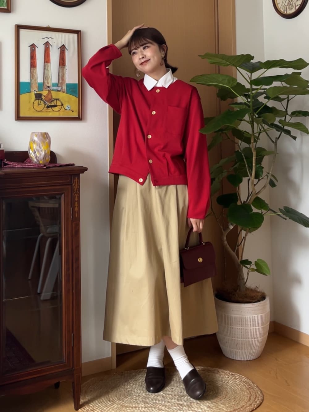 UNFOLK チノスカート おはな｜UNFOLK 2025AW新作チノスカートのスカートを使った