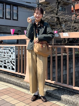 「HARUTA（ハルタ）のアイテム」を使った、おはなさん（レディース・168cm）の冬コーディネート