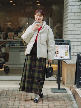 「アイテム（カチューシャ）」を使った、おはなさん（レディース・168cm）の秋コーディネート