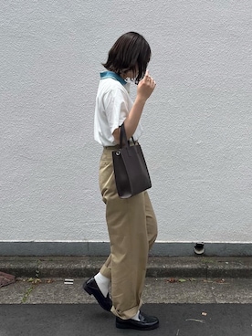 「JW Anderson（ジェイダブリューアンダーソン）のアイテム（トップス）」を使った、おはなさん（レディース・168cm）の春コーディネート