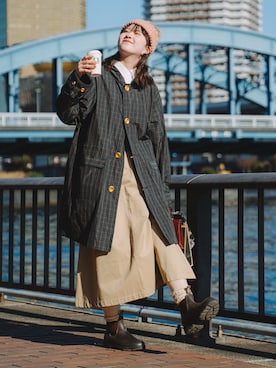 「Blundstone（ブランドストーン）のアイテム」を使った、おはなさん（レディース・168cm）の冬コーディネート