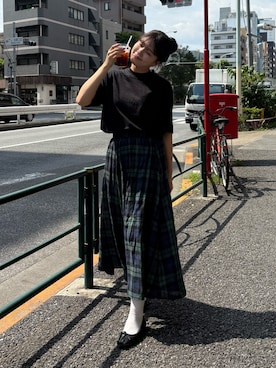 「Clarks（クラークス）のアイテム」を使った、おはなさん（レディース・168cm）の夏コーディネート