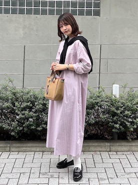 「LENO（リノ）のアイテム（ワンピース/ドレス）」を使った、おはなさん（レディース・168cm）の夏コーディネート