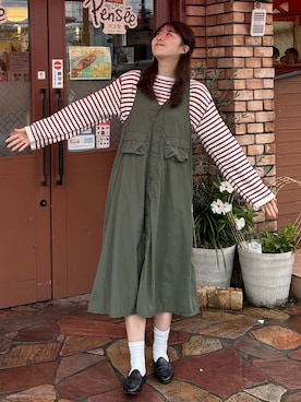 「Berwick1707(バーウィック)のアイテム」を使った、おはなさん(レディース・168cm)の秋コーディネート