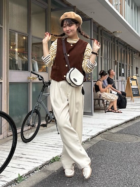 「Timberland（ティンバーランド）のアイテム」を使った、おはなさん（レディース・168cm）の夏コーディネート