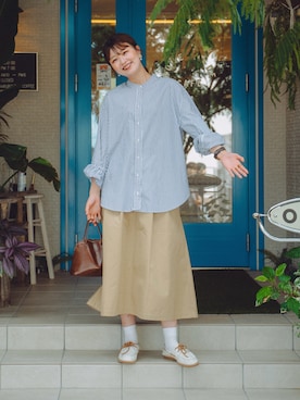 「ロングスカート」｜おはなさん（レディース・168cm・20代）の秋コーディネート