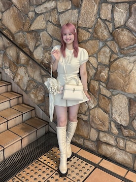 「ロングブーツ」｜akaneさん（レディース・157cm）の秋コーディネート