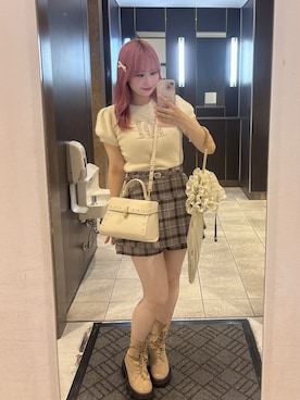 「サマーニット」｜akaneさん（レディース・157cm・20代）の秋コーディネート
