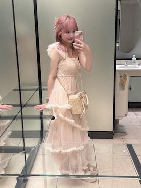 「アイテム（ハンドバッグ）」を使った、akaneさん（レディース・157cm・20代）の夏コーディネート