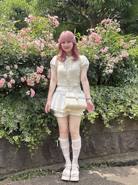 「Heather（ヘザー）のアイテム」を使った、akaneさん（レディース・155cm）の夏コーディネート