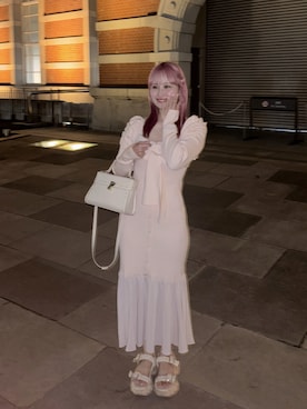 「rienda（リエンダ）のアイテム（ワンピース/ドレス）」を使った、akaneさん（レディース・155cm）の春コーディネート