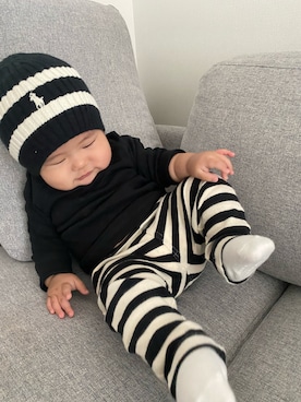 utasakuさん（キッズ・70cm）の冬コーディネート