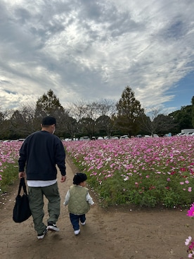 「VANS（バンズ）の【 VANS / ヴァンズ 】 < 限定展開 > OLD SKOOL BLACK SUEDE × CANVAS オールドスクール ブラック スウェード × キャンバス VN000D3HY28 USA企画（スニーカー）」を使った、utasakuさん（メンズ・170cm）の秋コーディネート