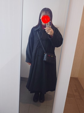 「GUCCI（グッチ）のアイテム（バッグ）」を使った、ywift1225さん（レディース・162cm）の冬コーディネート