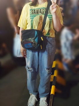 「チャイハネ（チャイハネ）のアイテム（Tシャツ/カットソー）」を使った、ywift1225さん（レディース・162cm）の夏コーディネート