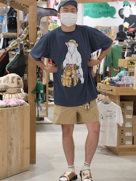 「goslowcaravan」｜vanvanmoritaさん（メンズ・177cm）の夏コーディネート
